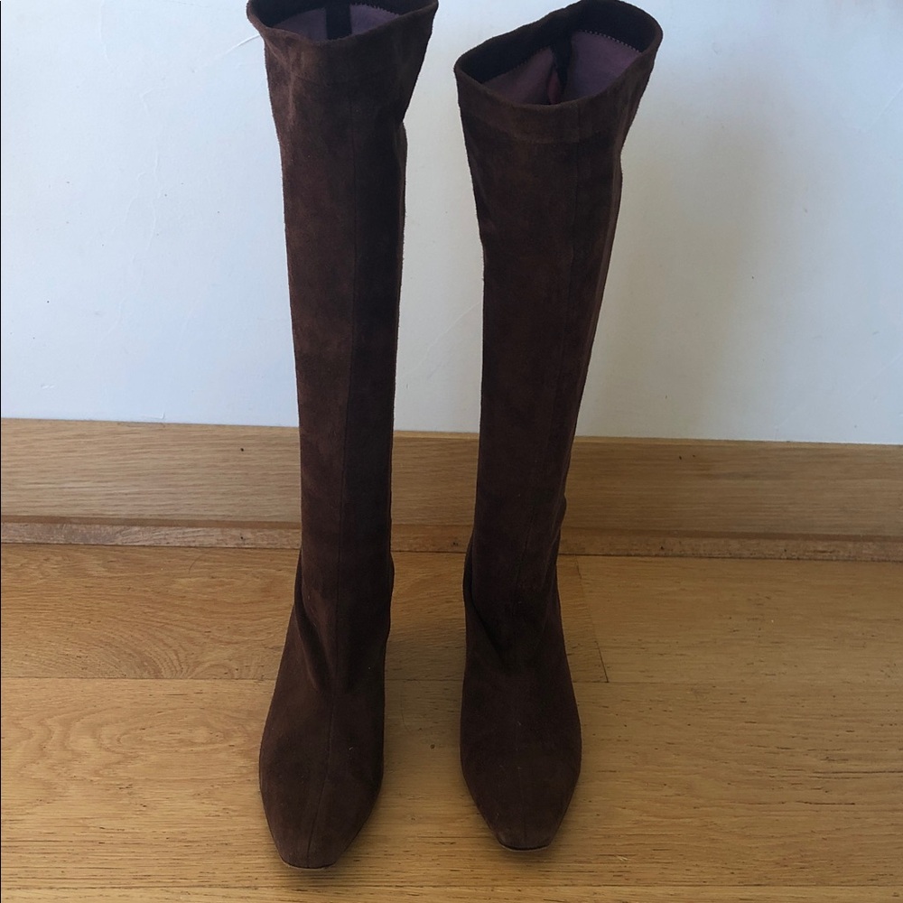 Robert Clergerie Dark Brown Over the Knee Boots